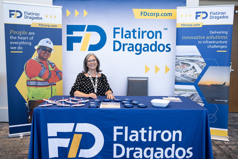 Exhibitor booth in the expo area at ADIC 2026